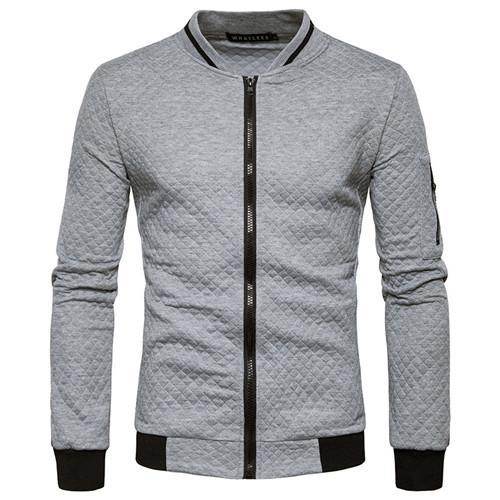 Zipper Design Mens Jacket - Mubimart