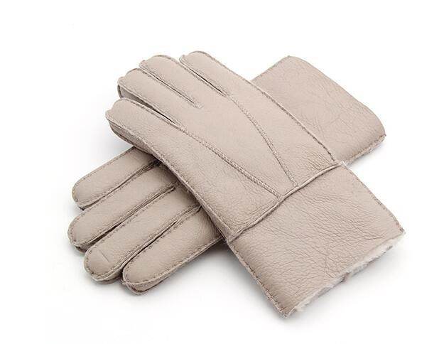 Men's Gloves Sheepskin Fur Gloves - Mubimart