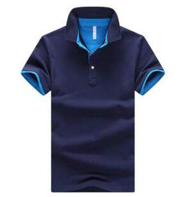 Mens Stand Collar Polo Shirt - Mubimart