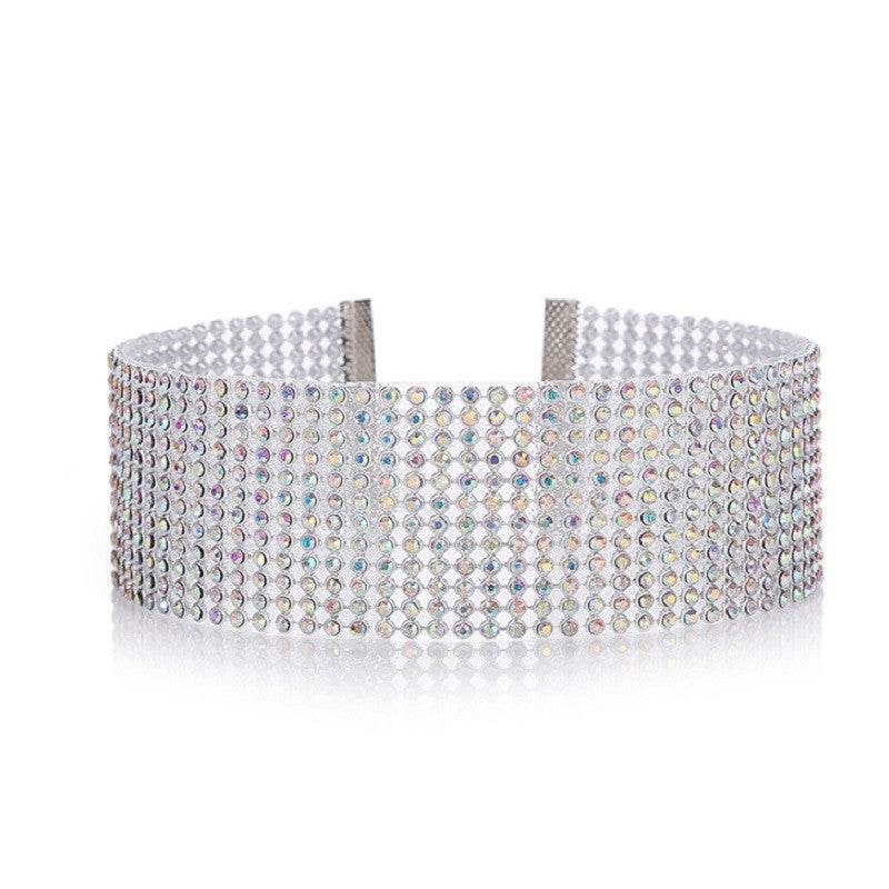 Fashion Women Full Crystal Rhinestone Choker Necklace Wedding Jewelry Chokers Necklaces For Women - Mubimart