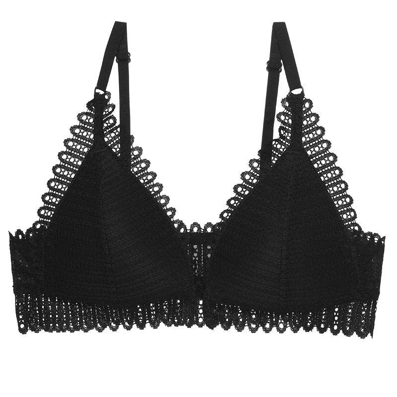 Gathering bra thin cup back bra - Mubimart