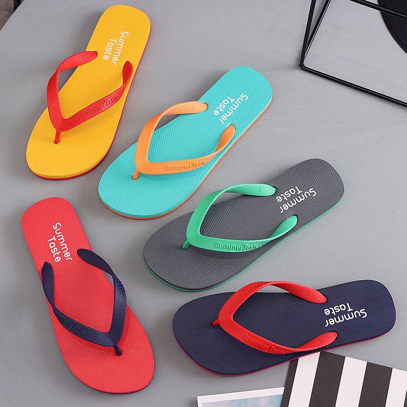 Flip Flops Beach Shoes Men Thong Sandals Summer - Mubimart