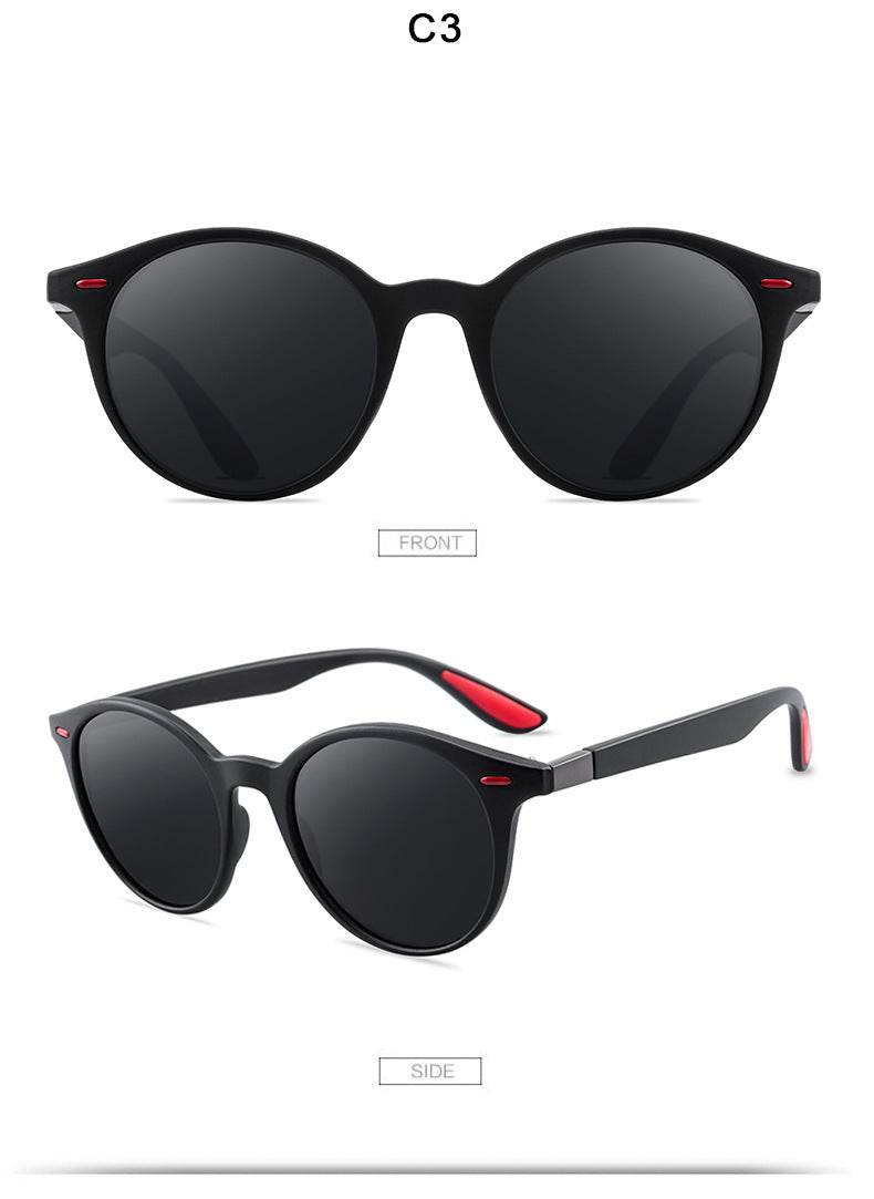 P26 Polarized Sunglasses Round Sunglasses Polarized Male Drivers Driving Sunglasses - Mubimart