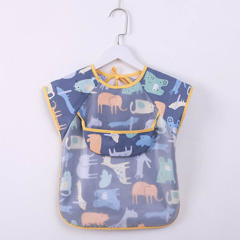 Baby Gown Sleeveless Thin Style Bib Waterproof And Dirty Bib - Mubimart
