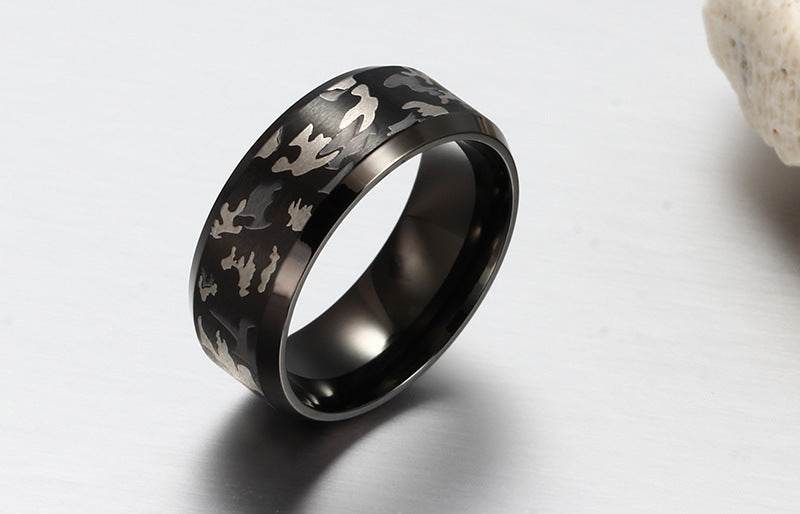 Sanskrit Ohm Stainless Steel Ring Men - Mubimart