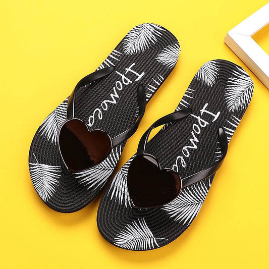 Love Flip Flops Women's Flip Flops Beach Shoes - Mubimart