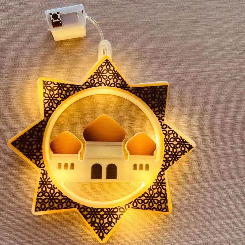 Star Moon Pendant Decorative Lamp - Mubimart