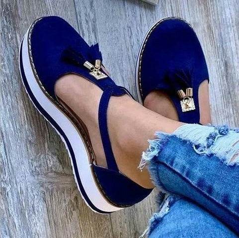 Tassel Flats Shoes Women Spring Summer Sandals - Mubimart
