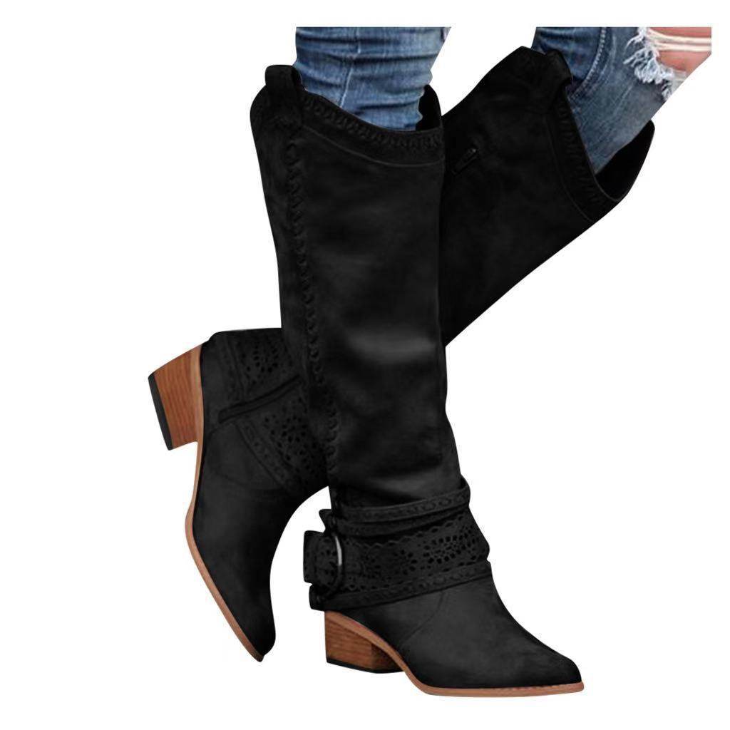 Martin boots, women's medium boots, Knights' boots - Mubimart