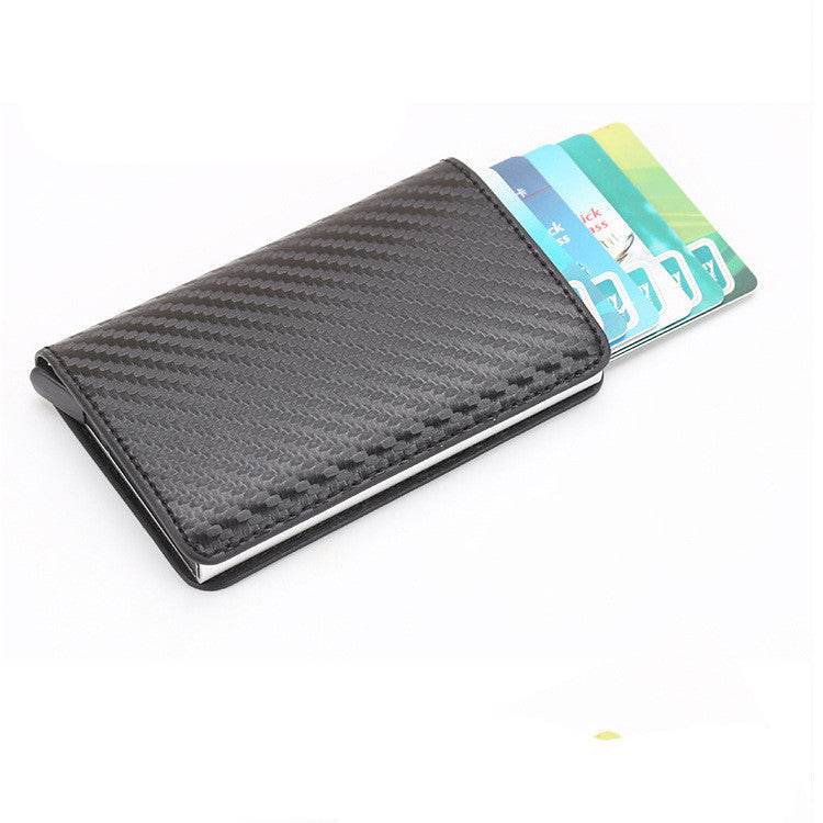 PU Automatic Card Card Holder RFID Multi-function Card Holder - Mubimart