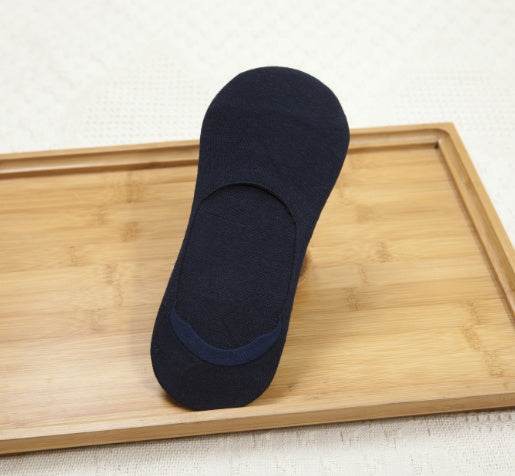 Low-back boat socks Thin section shallow mouth invisible socks spring and summer sports men's cotton socks - Mubimart