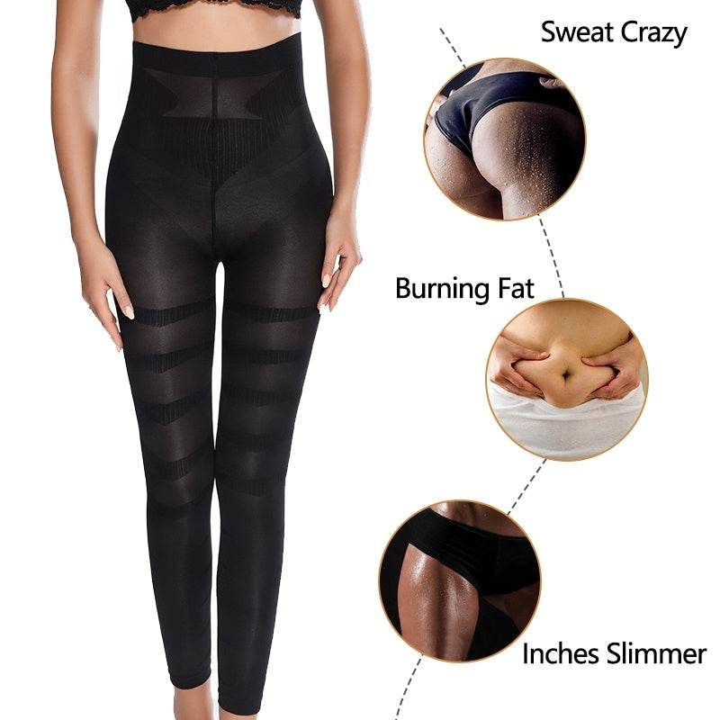 Women High Waist Leggings Shaper Tight Pants Shaping Panties - Mubimart
