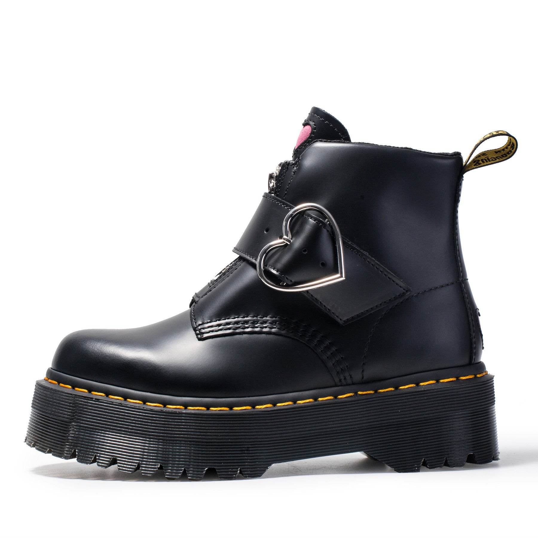 Peach heart fashion boots women zipper ankle boots - Mubimart
