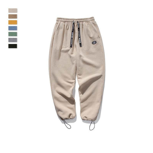 Men's drawstring knit stretch sweatpants - Mubimart
