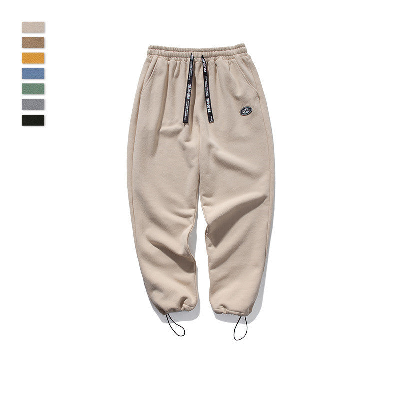 Men's drawstring knit stretch sweatpants