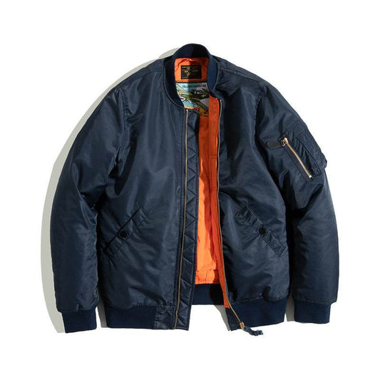 Men's Fashion Short Padded Bomber Jacket - Mubimart