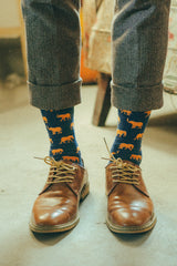 Men's Retro British Gentleman Mid-calf Length And Knee High Socks - Mubimart -  