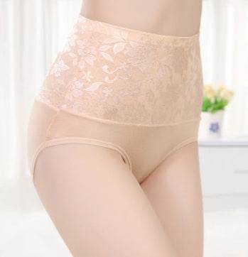 High Waist Lace Panties - Mubimart