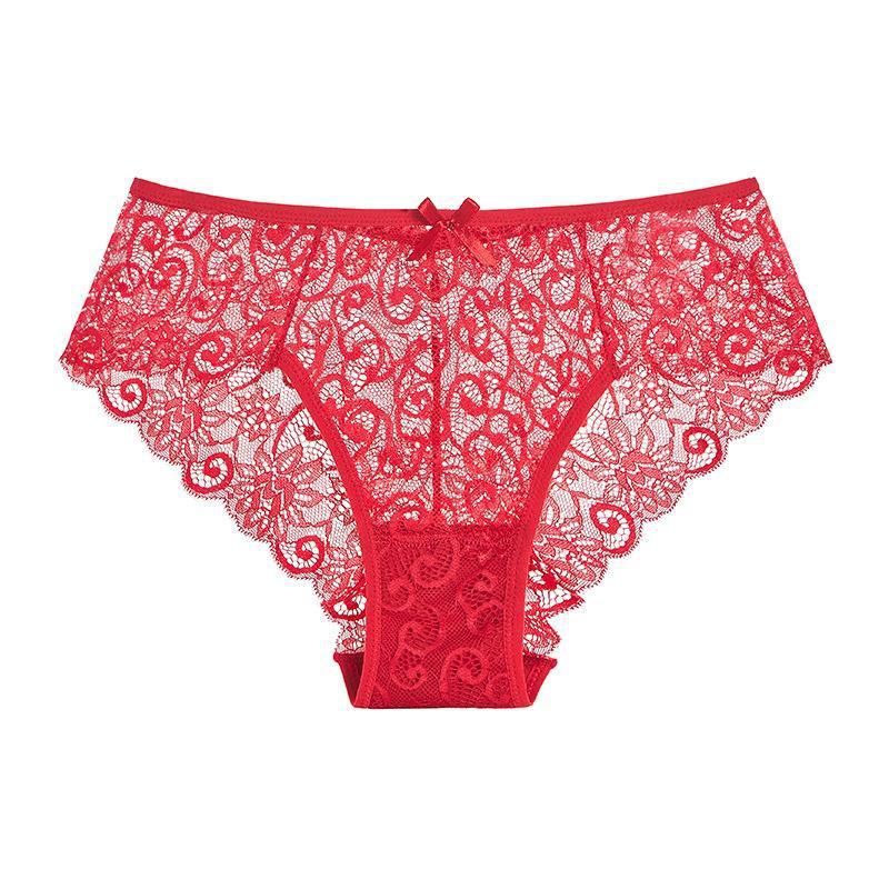 Sexy Mid-waist Lace Lace Women's Briefs For Women - Mubimart -  