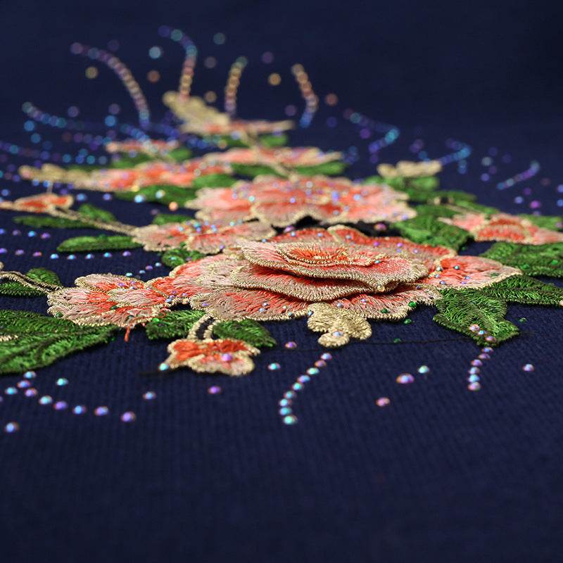 Female winter embroidered shawls with sleeves all-match - Mubimart