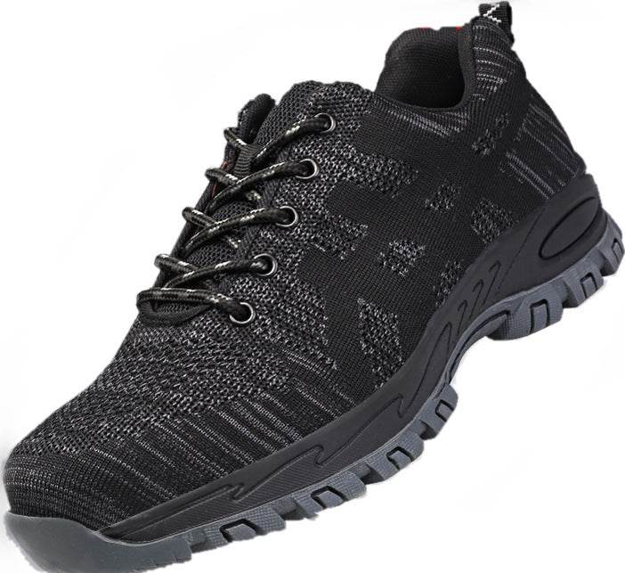 Plus Size Men's Winter Steel Toe Cap Protective Work Shoes Short Boots Men Steel Mid Sole Safety Indestructible Shoes - Mubimart