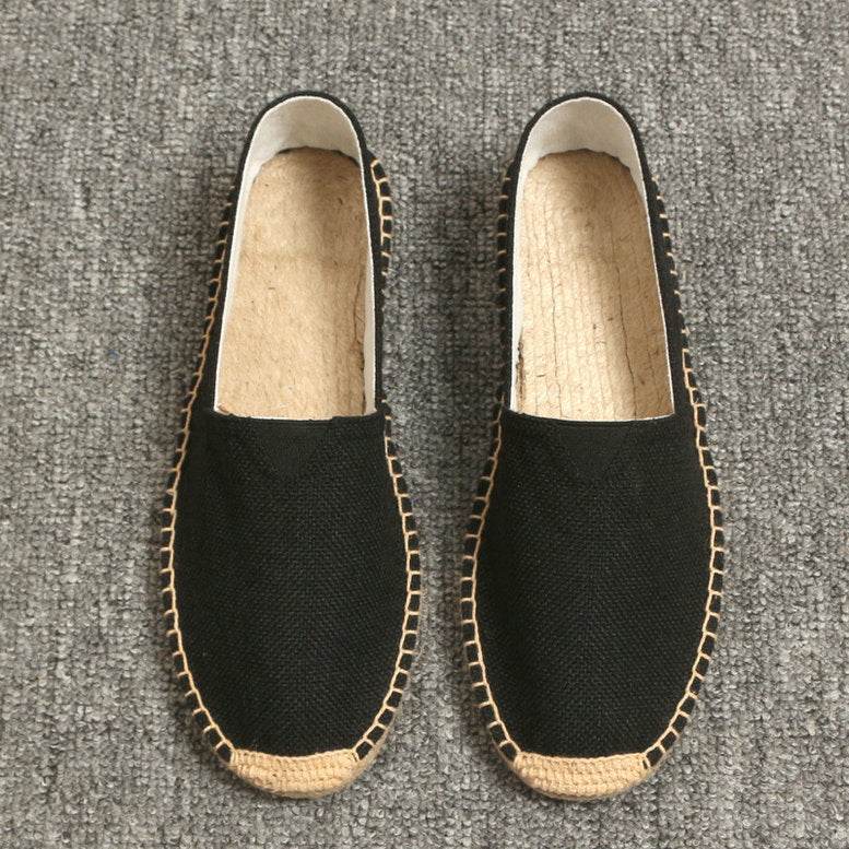 Summer Handmade Linen Sole Espadrille Men's Pedal - Mubimart