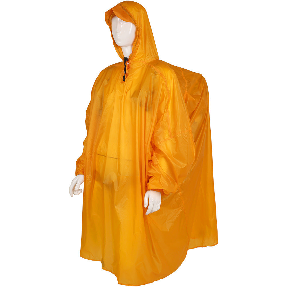 Outdoor backpack raincoat