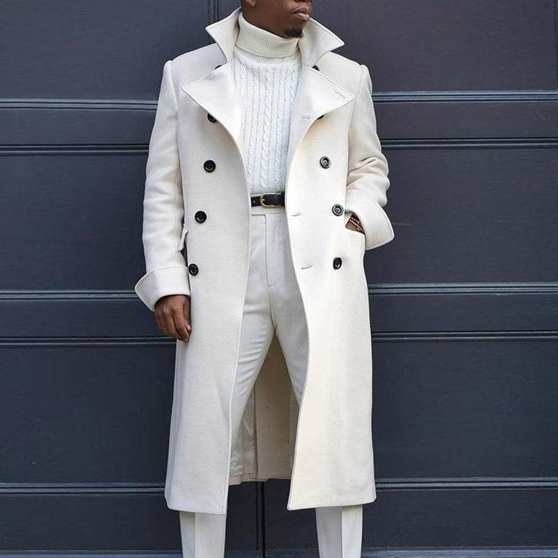 British Loose Coat Mid-Length Trench Coat - Mubimart