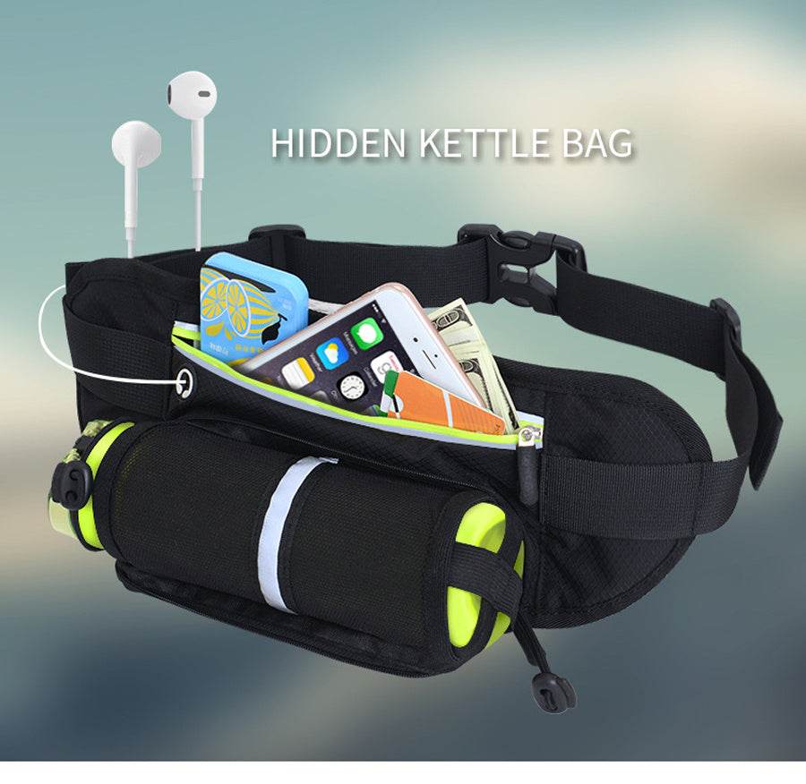 Running Waist Belt Bag Marathon With Water Bottle For 4.8-6.6 Inch Phone Sports Trail Running Bag Men Women Fanny Pack - Mubimart