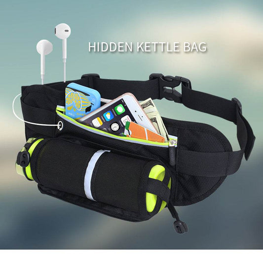 Running Waist Belt Bag Marathon With Water Bottle For 4.8-6.6 Inch Phone Sports Trail Running Bag Men Women Fanny Pack - Mubimart