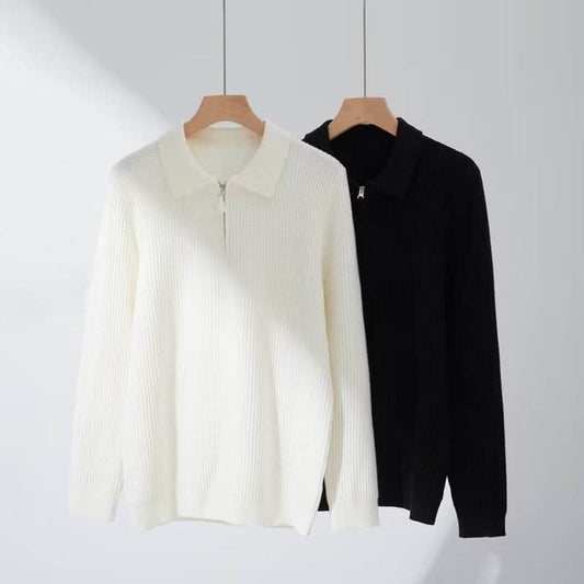 Sweater Pullover Long Sleeve Sweater - Mubimart