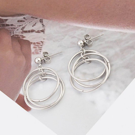 Hoop Hoop Earrings - Mubimart