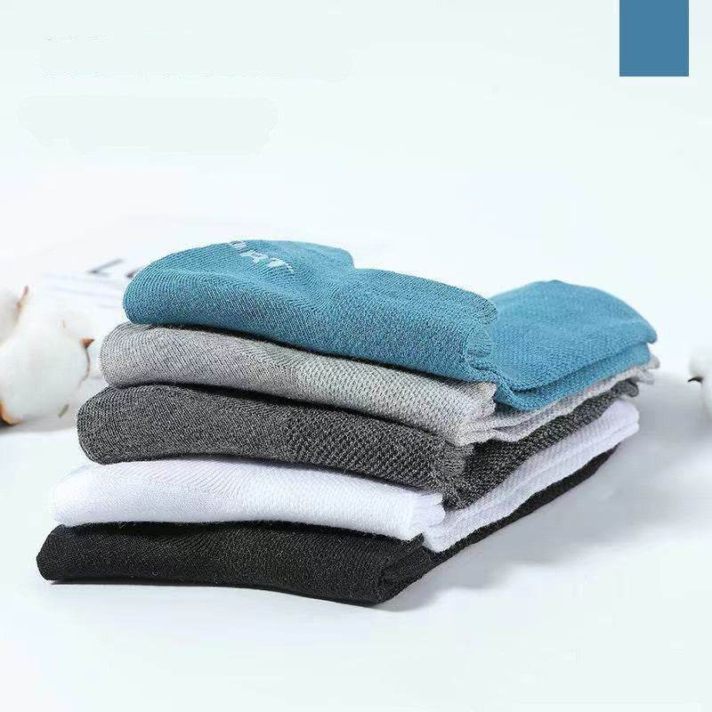 Socks Men's Cotton Socks Thin Exercise Socks Mesh Breathable Low Top Socks Handle Socks Ankle Socks - Mubimart