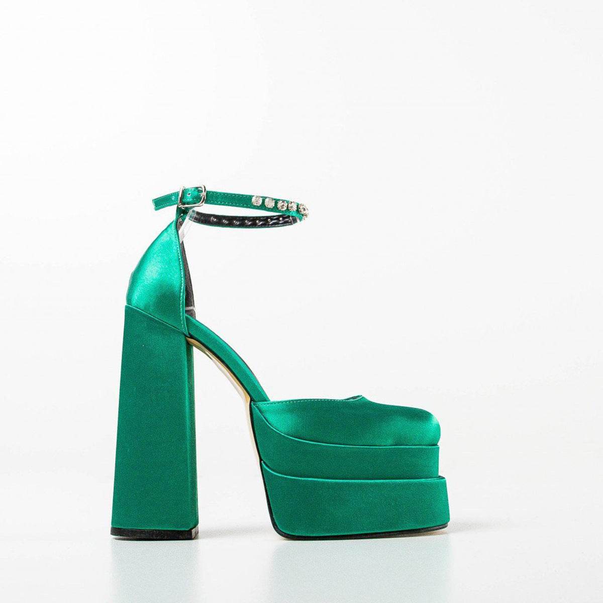 New Fashion 14cm Rhinestone Platform High Heels - Mubimart