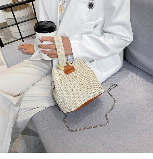Beach straw bag - Mubimart