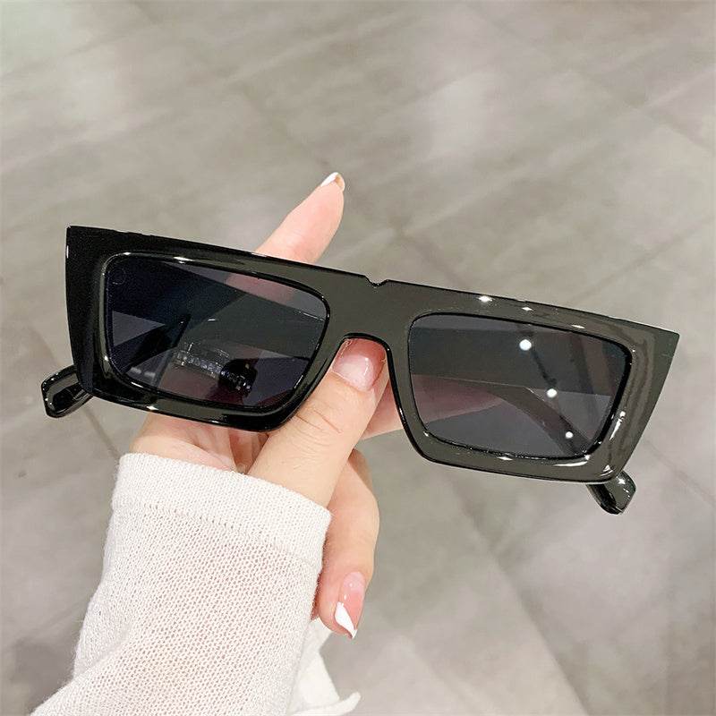 Street Girl Retro Square Sunglasses Rectangle - Mubimart