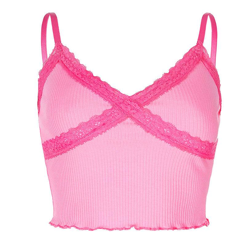 Stitching camisole - Mubimart