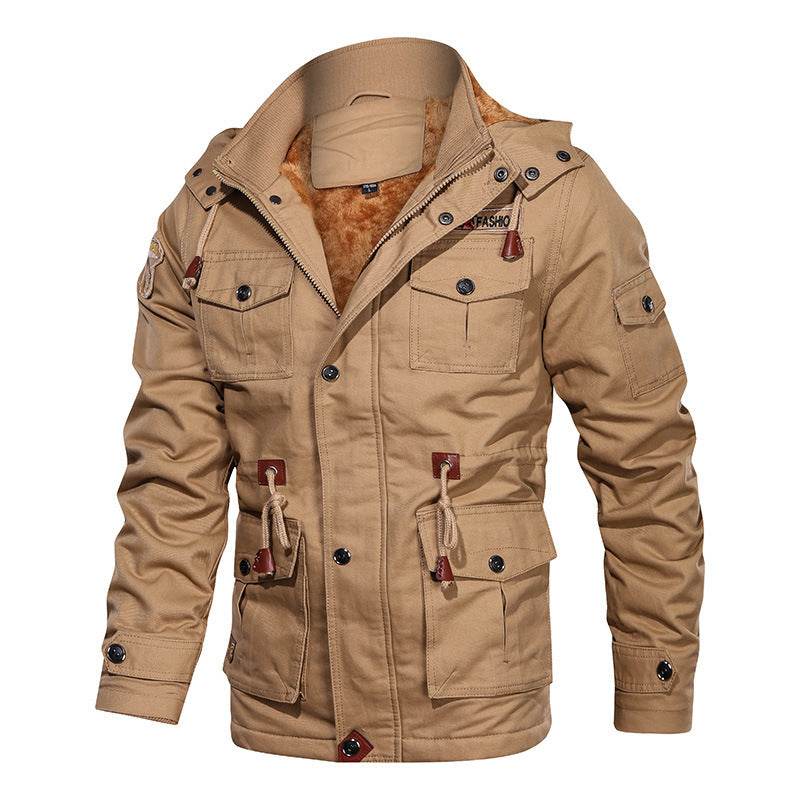 Mountainskin Men's Winter Fleece Jackets Warm Hooded Coat Thermal Thick Outerwear Male Military Jacket Mens Brand Clothing - Mubimart