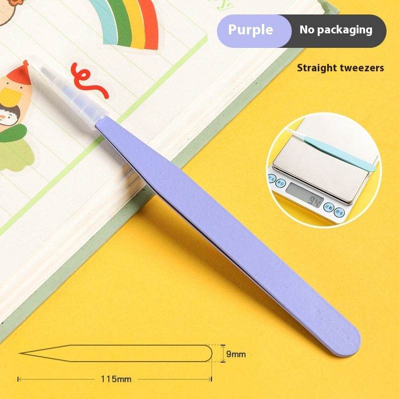 Hand Account Tweezers Stainless Steel Color DIY Elbow Clip Hand Tool Goo Card Tweezers - Mubimart