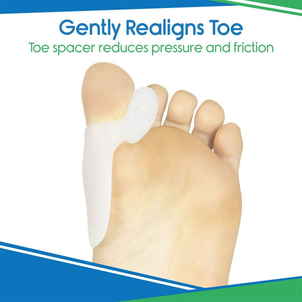 Correction Thumb SEBS Soft Pad Big Foot Thumb Valgus Orthosis Toe Separator Toe Protecting - Mubimart