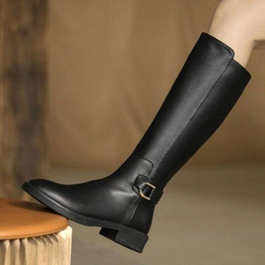 Below The Knee Knee-high Boots Knight Boots Women - Mubimart