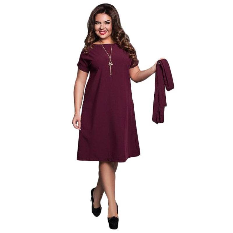 Plus size dress for women big size ladies clothing - Mubimart