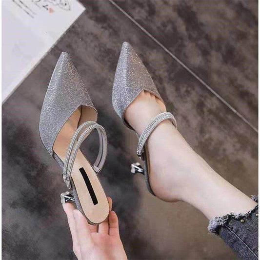 Baotou Sandals Women Stiletto Heels - Mubimart