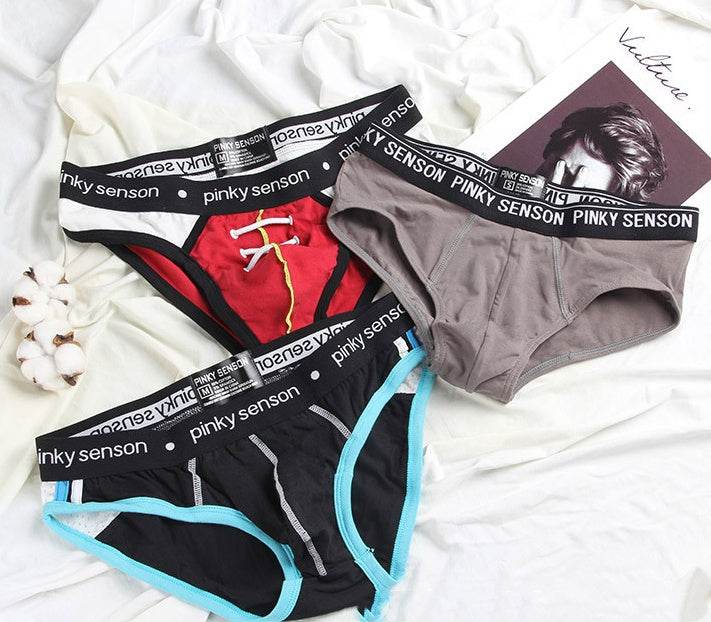 Mens Mesh Bullet Separation Briefs Personality - Mubimart