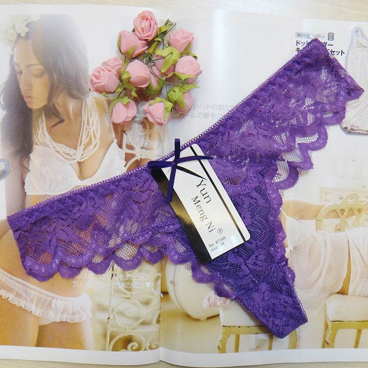 Sexy Lace Ladies Thong - Mubimart