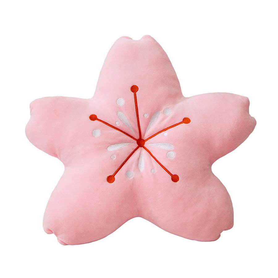 Ins Cherry Petals Pillow Girl Bedroom Living Room Decor Bay Window Floor Seat Cushion Plush Tatami Cherry Blossom Cushion - Mubimart