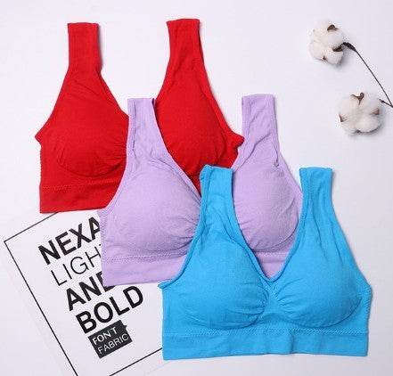 Seamless Push Up Bra 3 Pcs Set - Mubimart