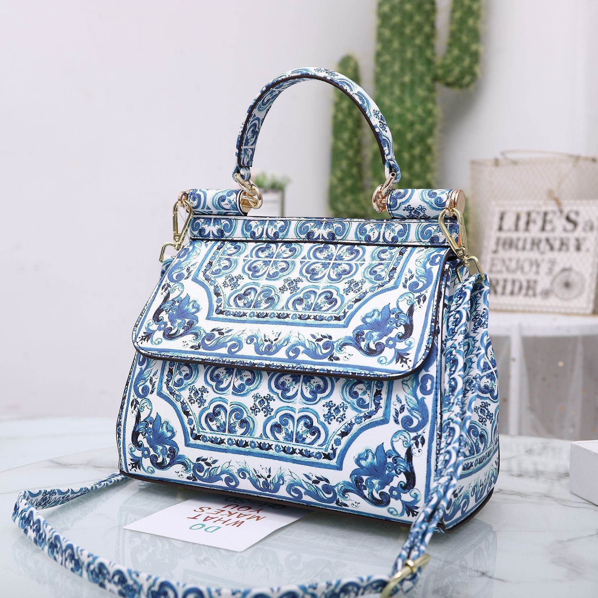 fashiion DG Ladies Bag Printing Handbag Box Designer Bag - Mubimart