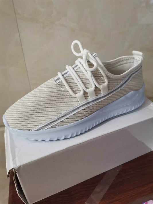 Stripe Sneakers For Women Sports Shoes - Mubimart