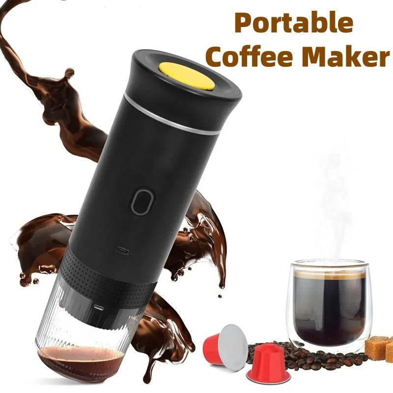 Electric Grinder Coffee Travel Handy 3 In1 Espresso Portable Coffee Espresso Maker Machine Cafe Portable Capsule Coffee Machine Kitchen Gadgets - Mubimart
